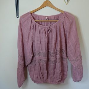 Free People lilac billowy top